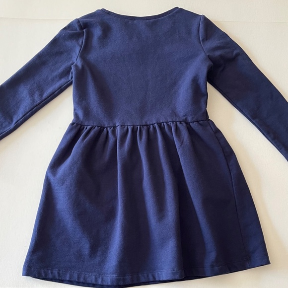 Carter’s blue long sleeve dress with sequin heart - Picture 7 of 8